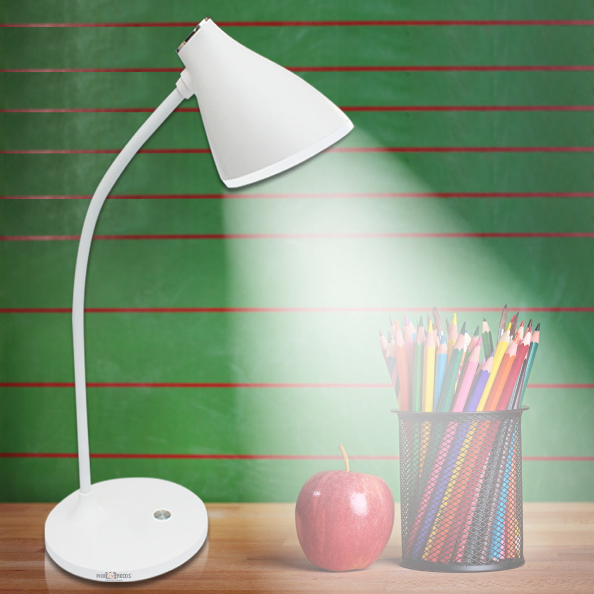 Pick Ur Needs Rocklight Touch On/Off Switch LED Desk Lamp (White) Study Lamp