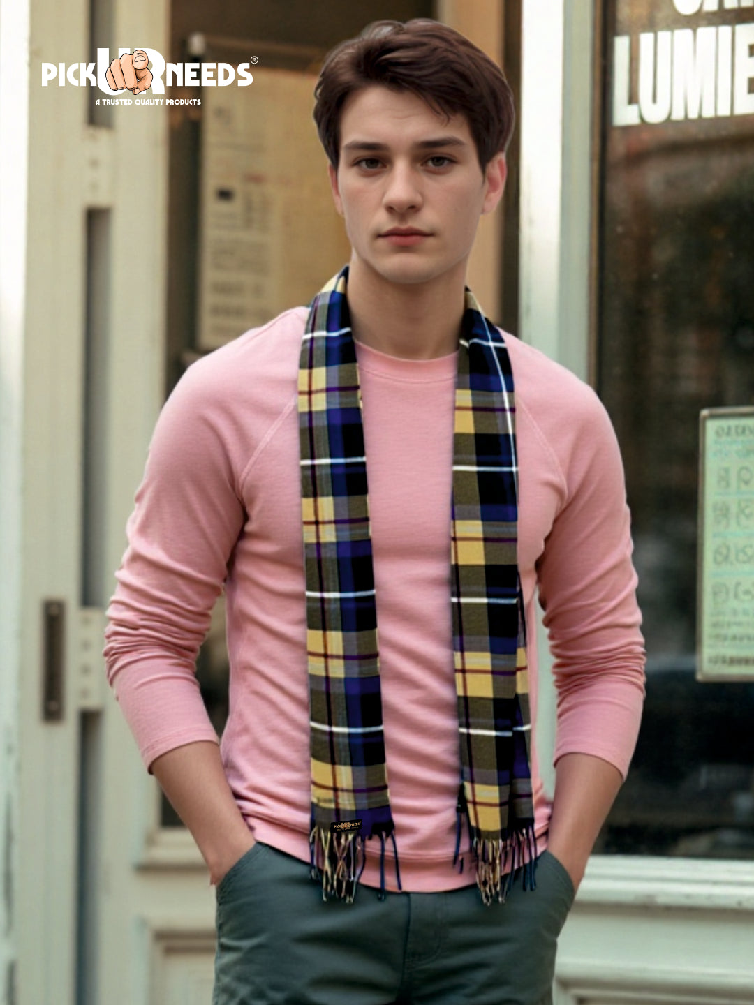 Pick Ur Needs Stylish Mens Muffler  Warm, Soft & Trendy Wint