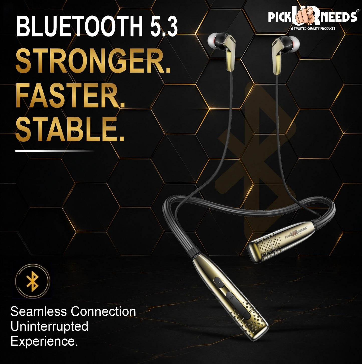 Premium Wireless Earphones Neckband with Long Battery Life & HD Voice Calling