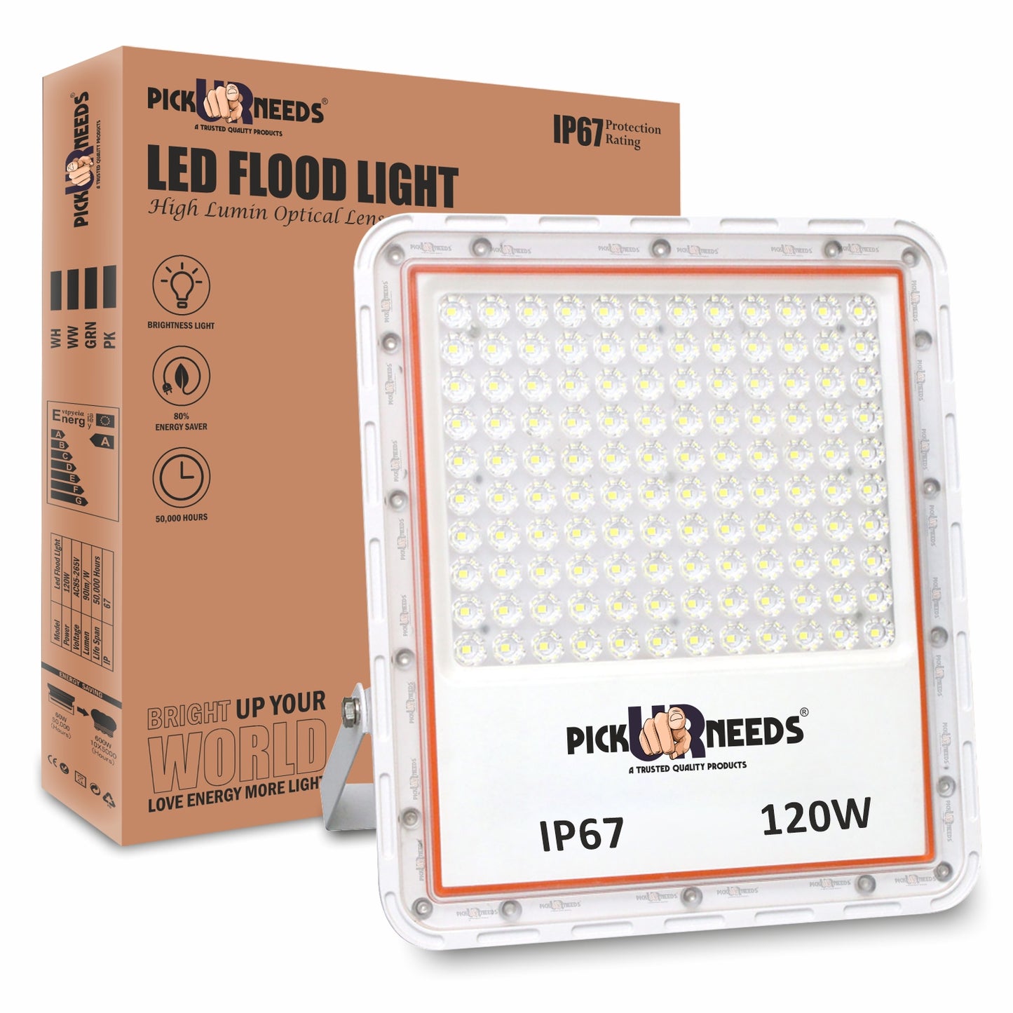 Pick Ur Needs Bright LED 120W Lens Flood Emergency Lamp Light Outdoor With IP67 Waterproof Emergency Light