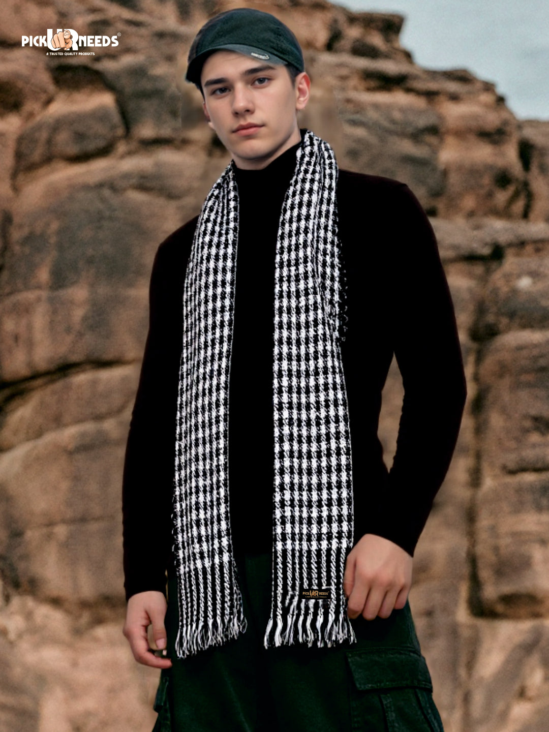 Pick Ur Needs Stylish Mens Muffler  Warm, Soft & Trendy Wint