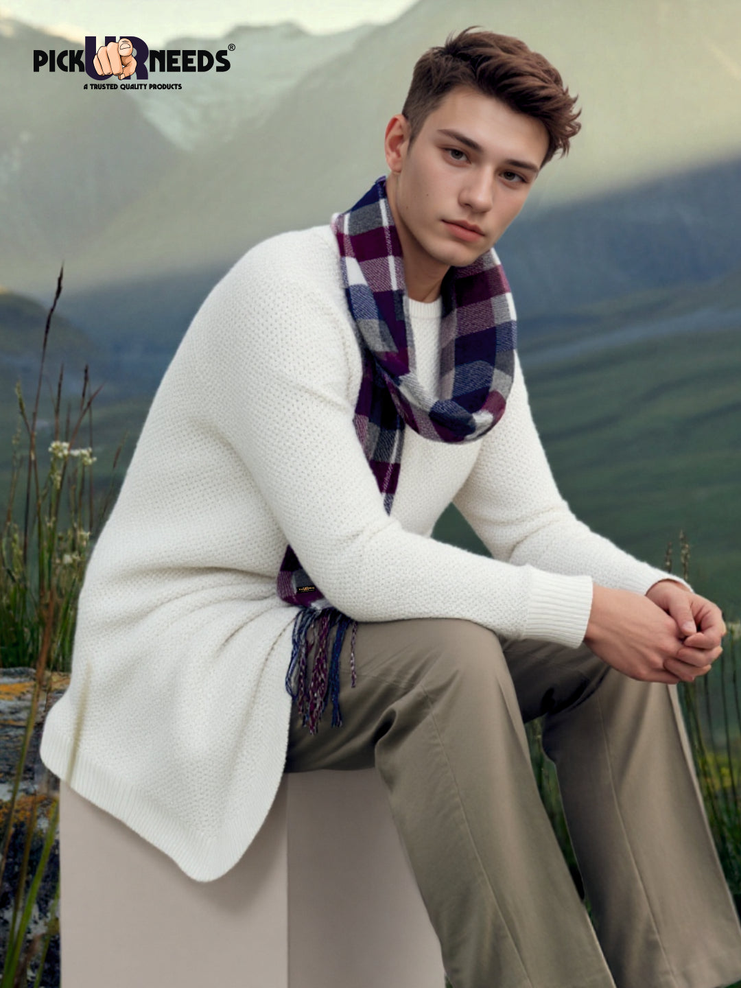 Pick Ur Needs Stylish Mens Muffler  Warm, Soft & Trendy Wint