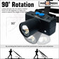 Pick Ur Needs Rechargeable Long Range Dimmable Zoom LED Headlamp 75W 800mAH 3 Light Modes 5 hrs Flood Lamp Emergency Light