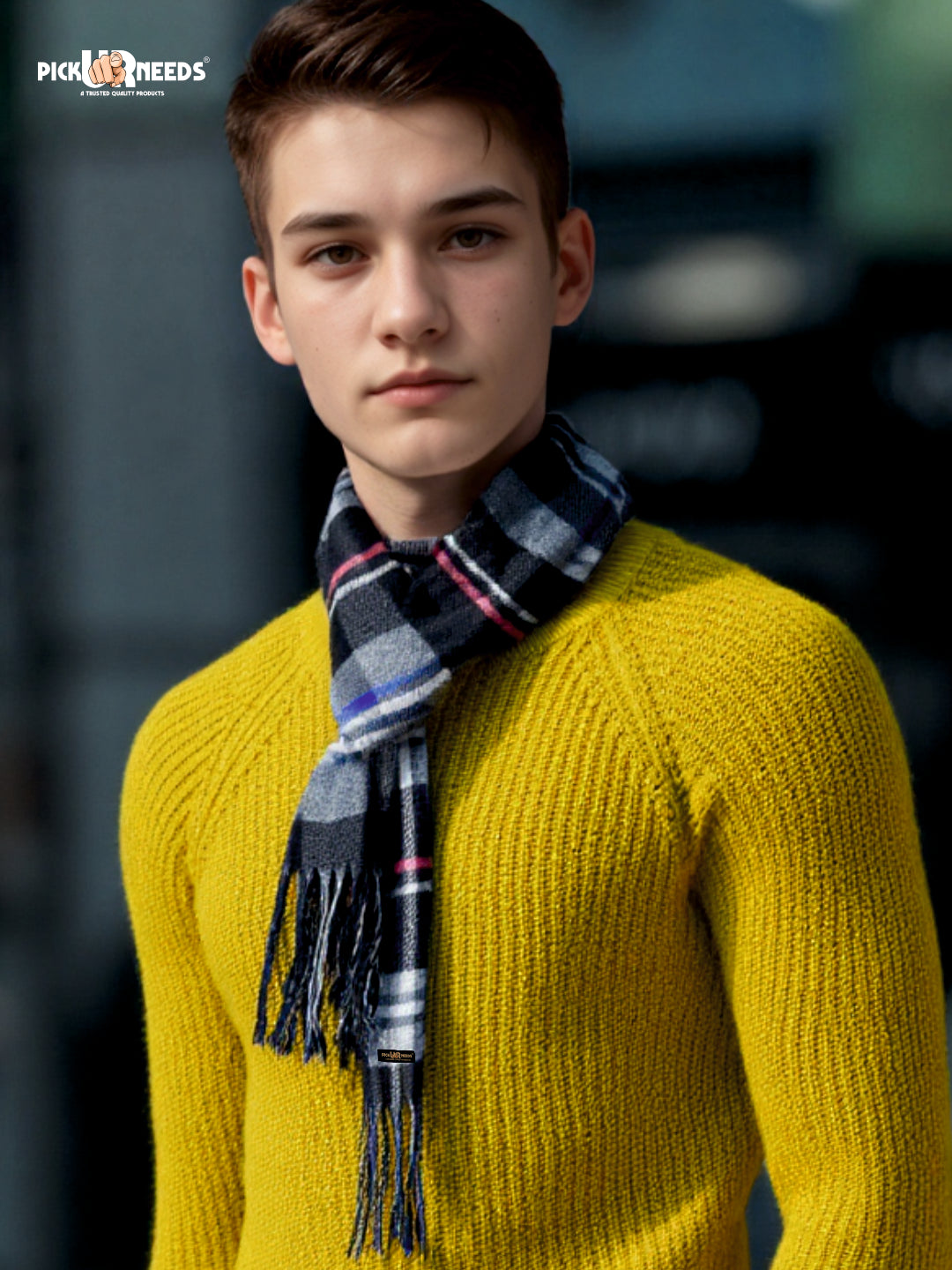Pick Ur Needs Stylish Mens Muffler  Warm, Soft & Trendy Wint