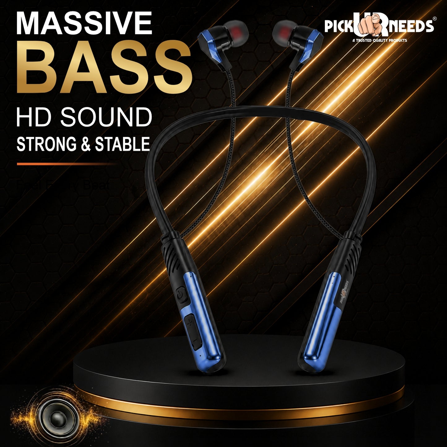 Wireless Bluetooth Neckband Earphones with Magnetic Earbuds , Hands-Free Calling