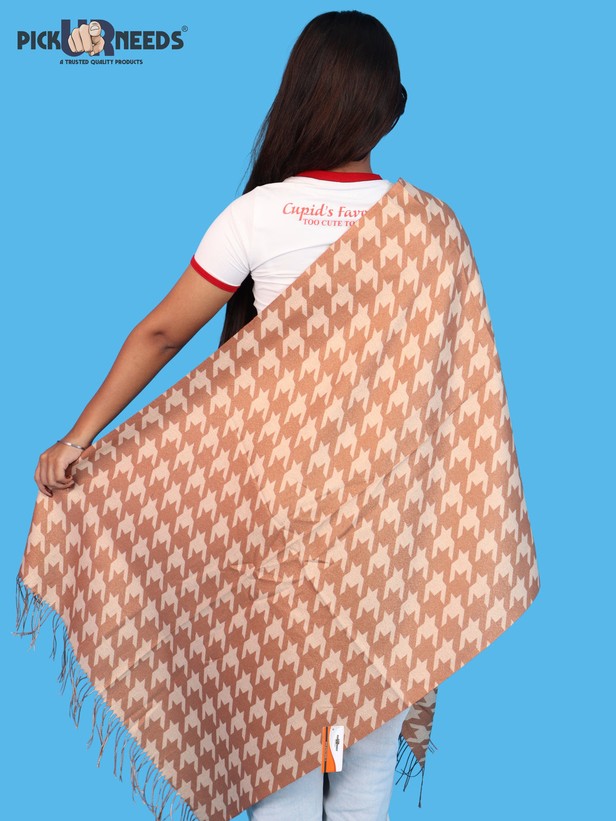 Pick Ur Needs Premium Winter Womens & Girls Shawl Soft & Cozy Printed with Elegant Geometric Design