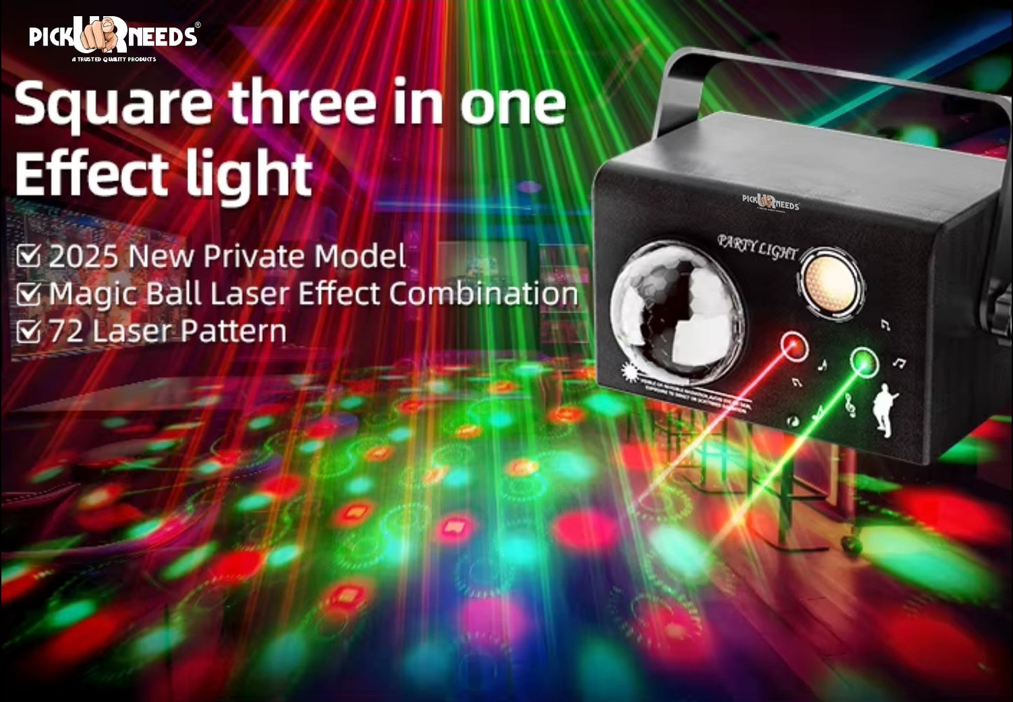 Pick Ur Needs 1 LEDs 14 m Multicolor Color Changing Disco Rice Lights