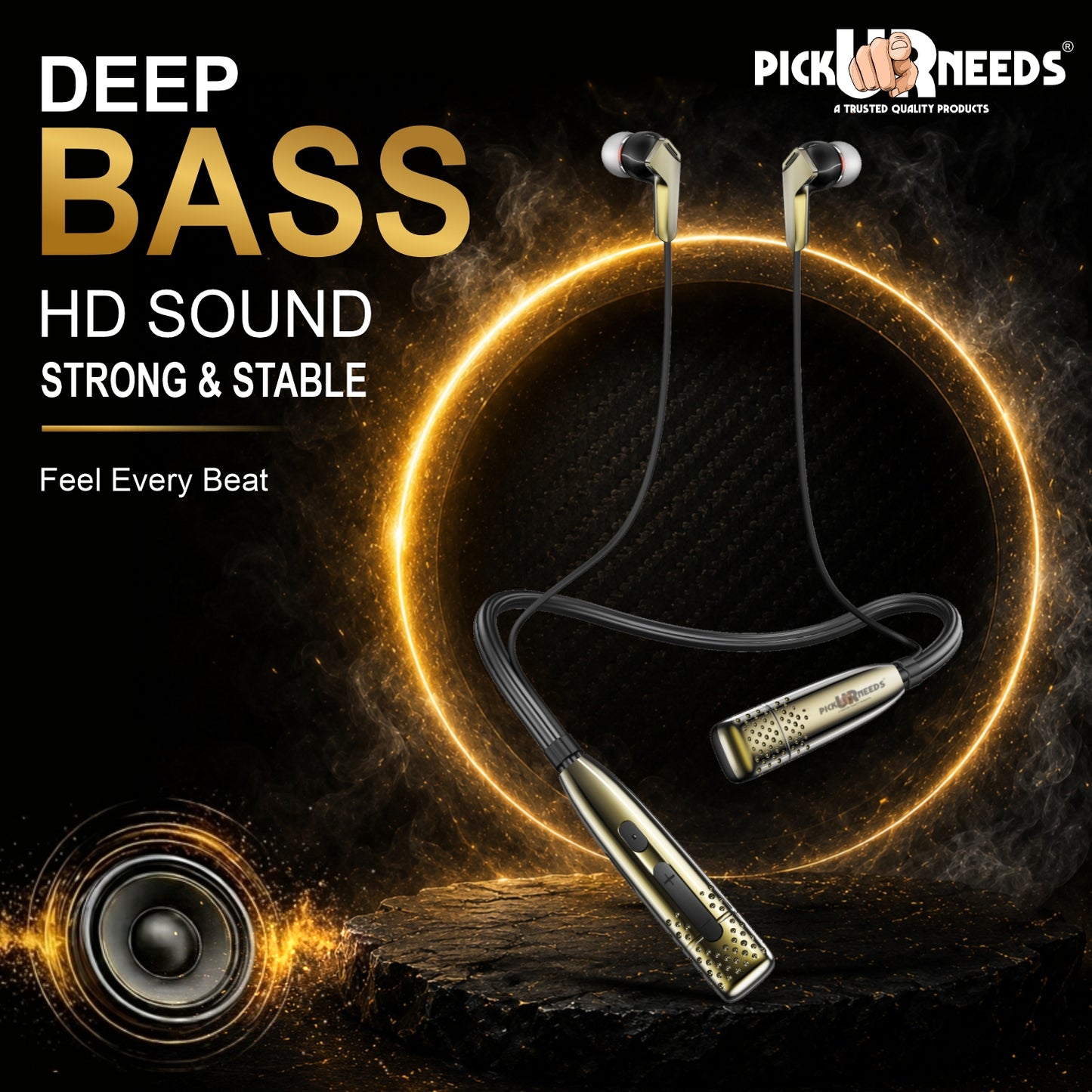 Premium Wireless Earphones Neckband with Long Battery Life & HD Voice Calling