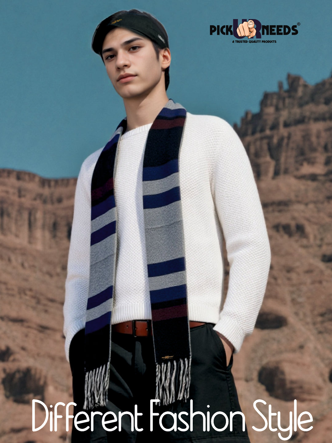 Pick Ur Needs Stylish Mens Muffler  Warm, Soft & Trendy Wint