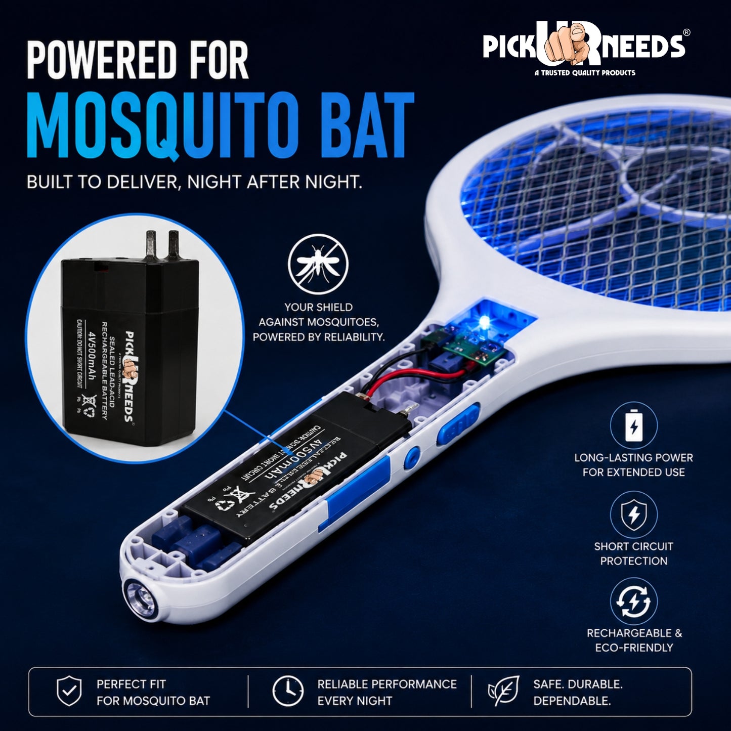 Pick Ur Needs Compact 4V 500mAh Sealed Lead Acid  for Long-Lasting Backup Power  Battery