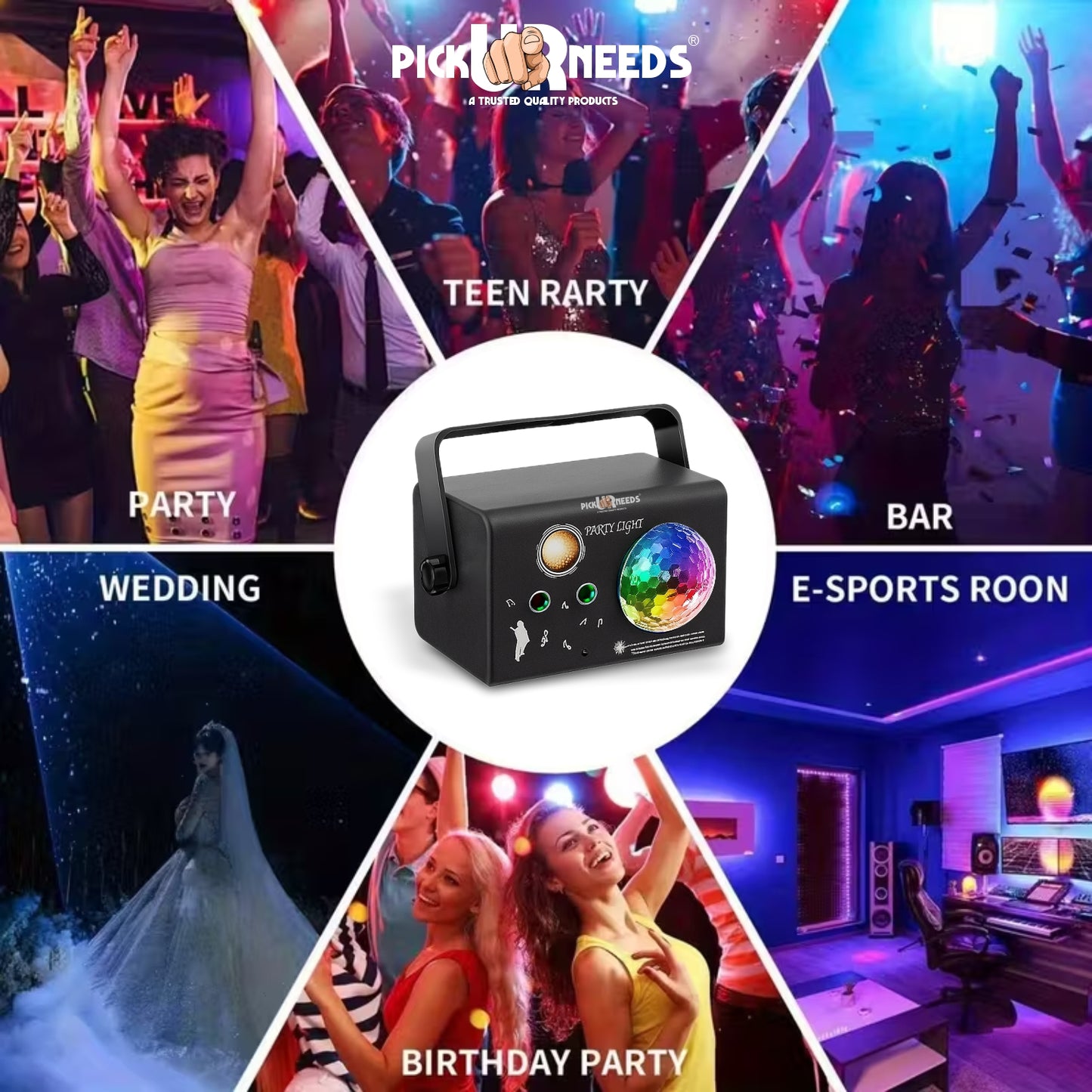 Pick Ur Needs 1 LEDs 14 m Multicolor Color Changing Disco Rice Lights