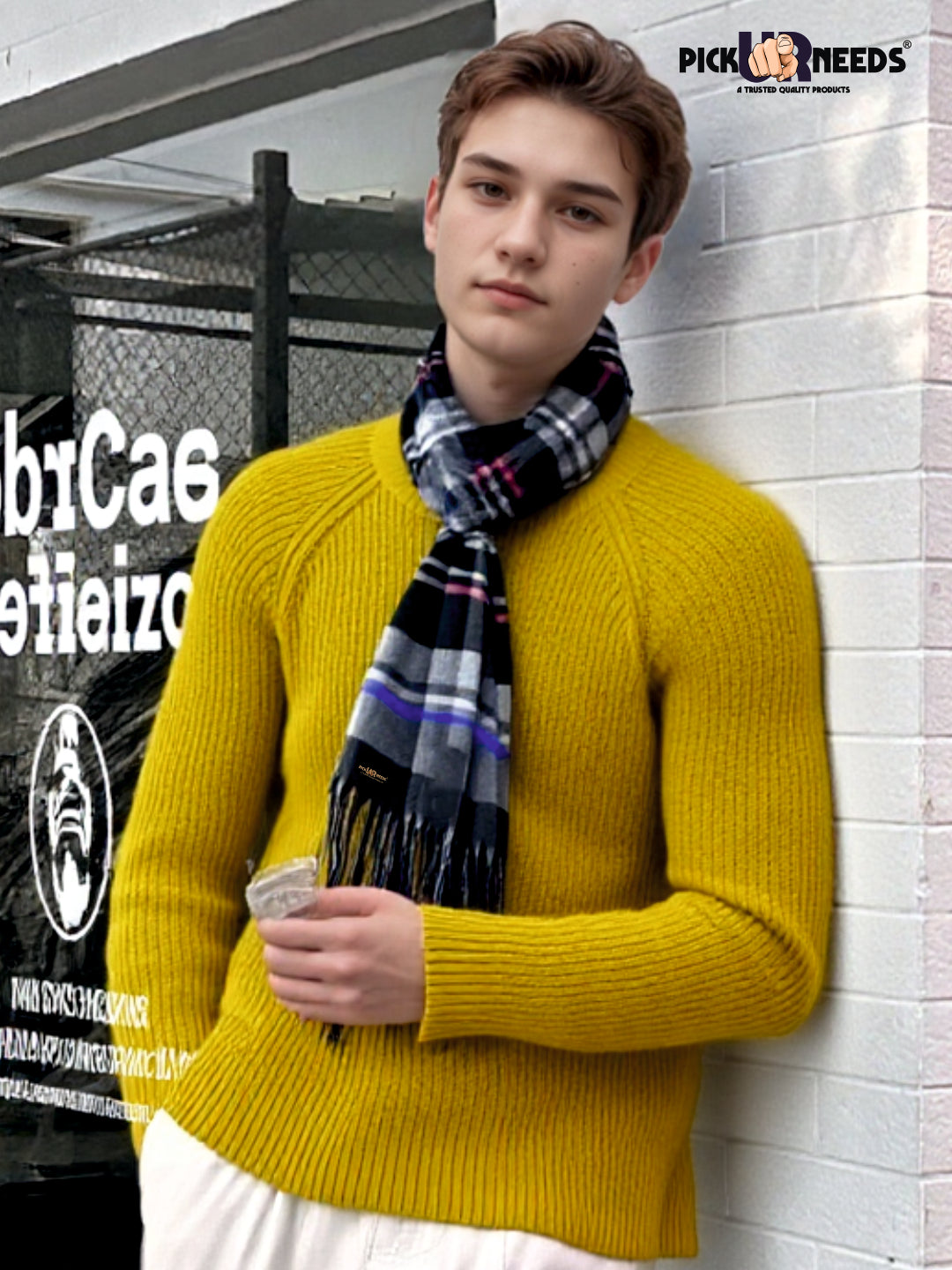Pick Ur Needs Stylish Mens Muffler  Warm, Soft & Trendy Wint