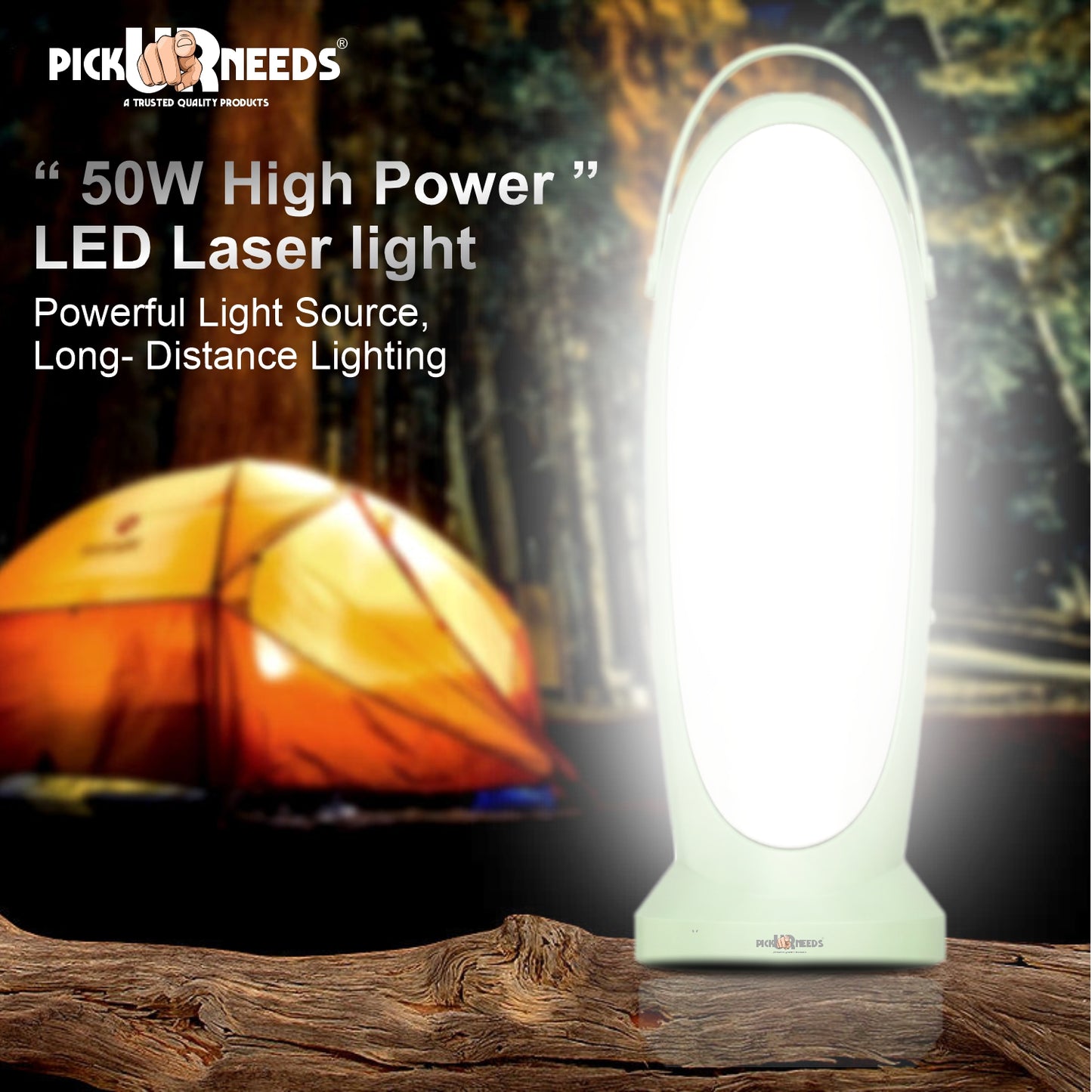 Pick Ur Needs Pick Ur Needs Rechargeable Long Range Emergency Lamp Light 1800 mAh 50w 5 hrs Torch Emergency LightLong Range Emergency Lamp Light 1800 mAh 50w 5 hrs Torch Emergency Light