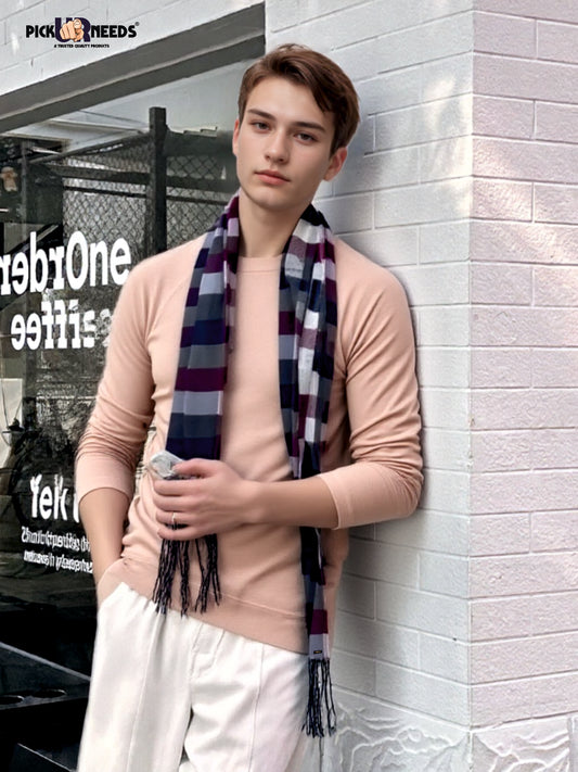 Pick Ur Needs Stylish Mens Muffler  Warm, Soft & Trendy Wint