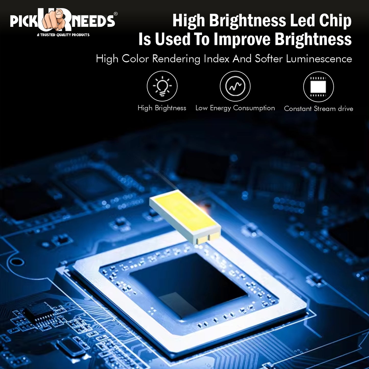 Pick Ur Needs Super Bright Zoomable 150W Long Range Rechargeable Search Laser Blinker Side COB Torch  (Grey, 11 cm, Rechargeable)
