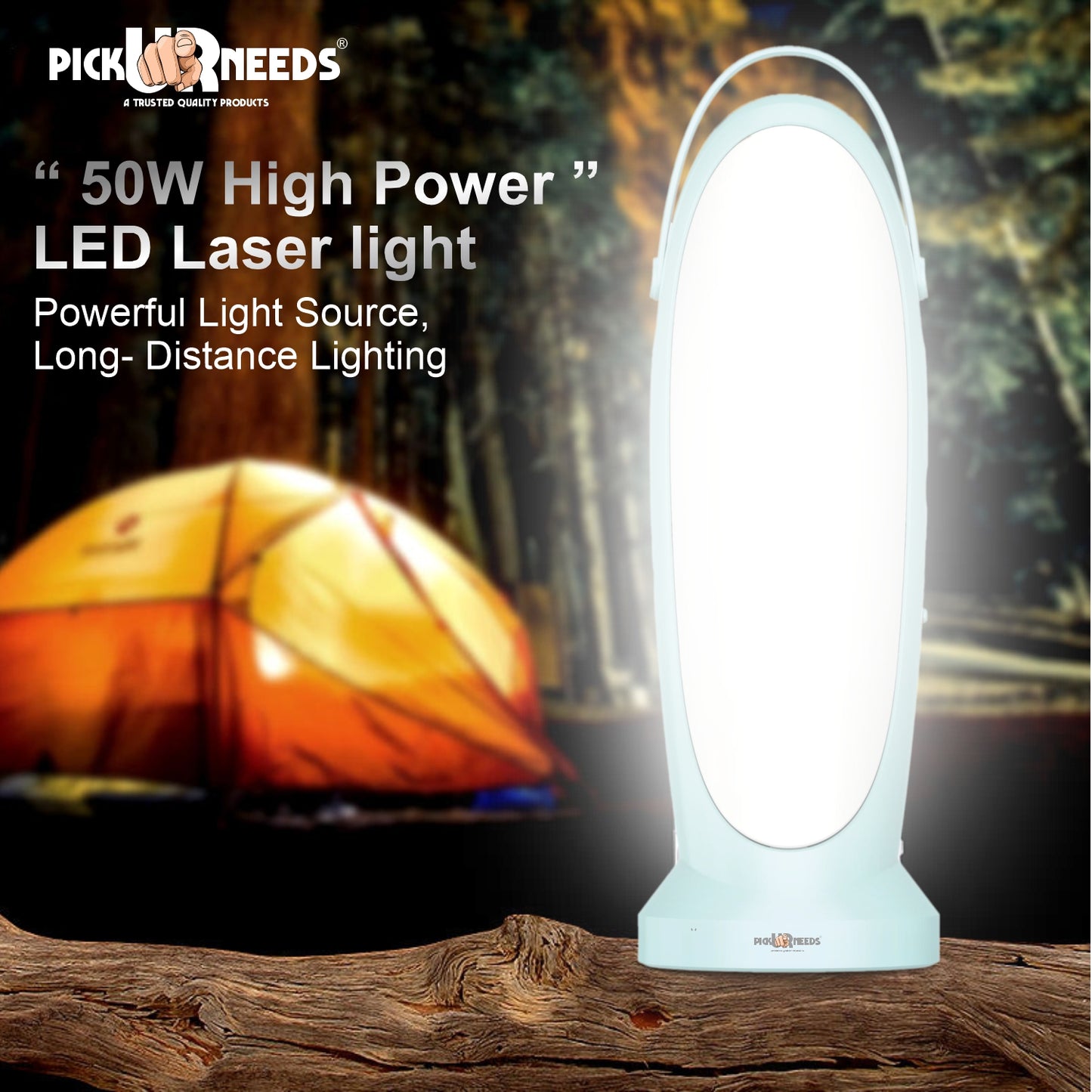 Pick Ur Needs Pick Ur Needs Rechargeable Long Range Emergency Lamp Light 1800 mAh 50w 5 hrs Torch Emergency LightLong Range Emergency Lamp Light 1800 mAh 50w 5 hrs Torch Emergency Light