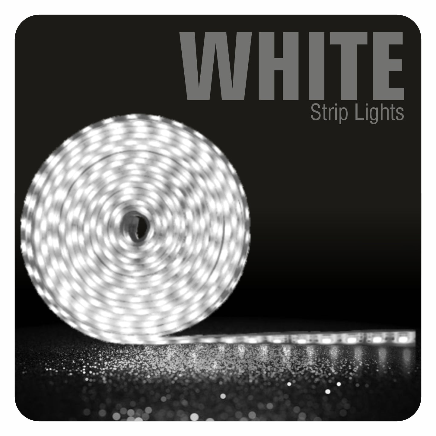 Pick Ur Needs 20M 2400 LED Strip Light-ultra-bright, energy-efficient white LED strip.
