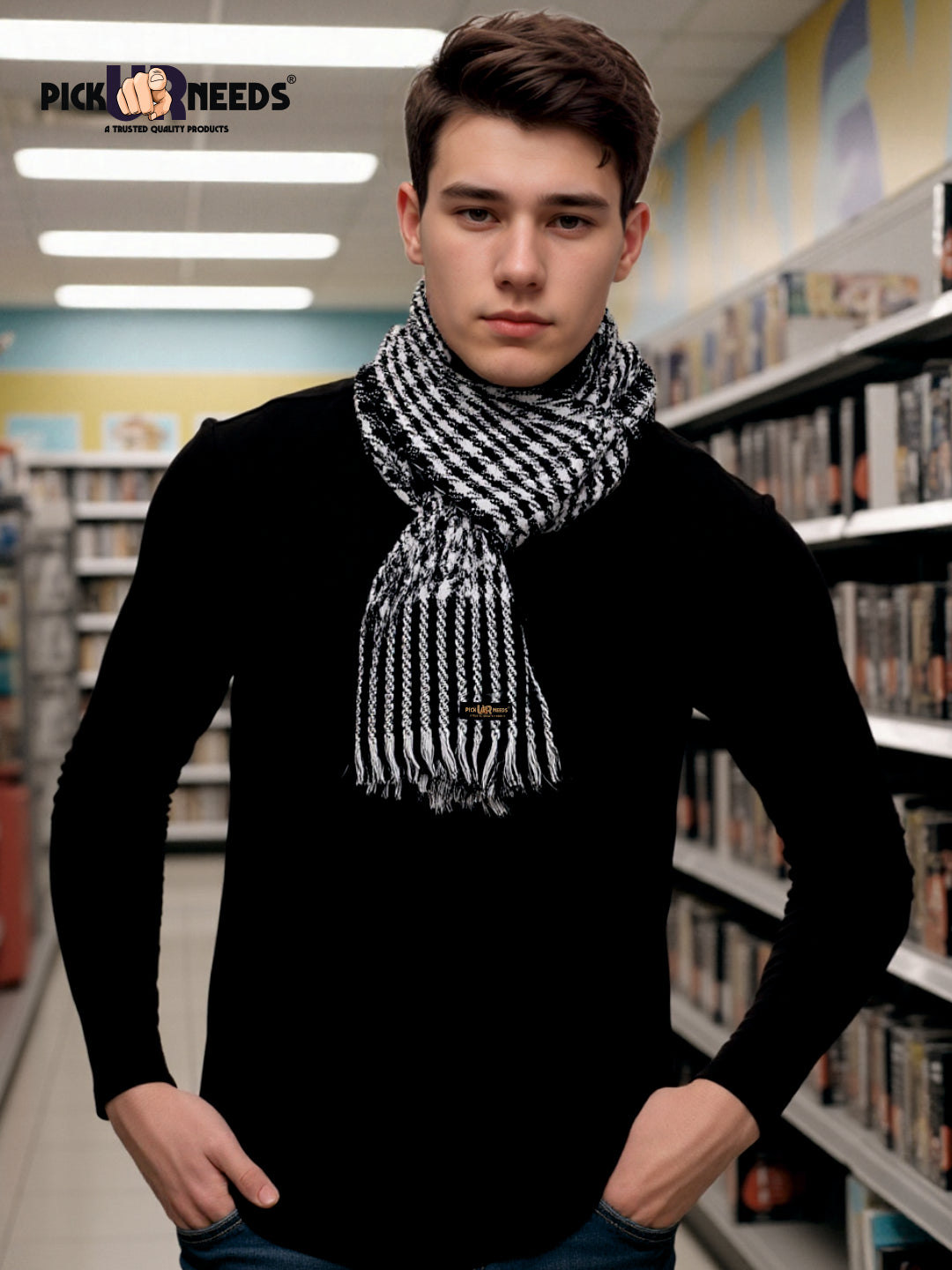 Pick Ur Needs Stylish Mens Muffler  Warm, Soft & Trendy Wint