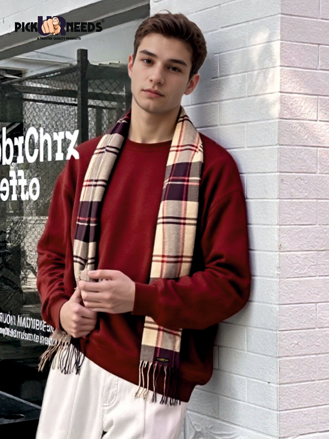 Pick Ur Needs Stylish MeNs Muffler  Warm, Soft & Trendy Wint