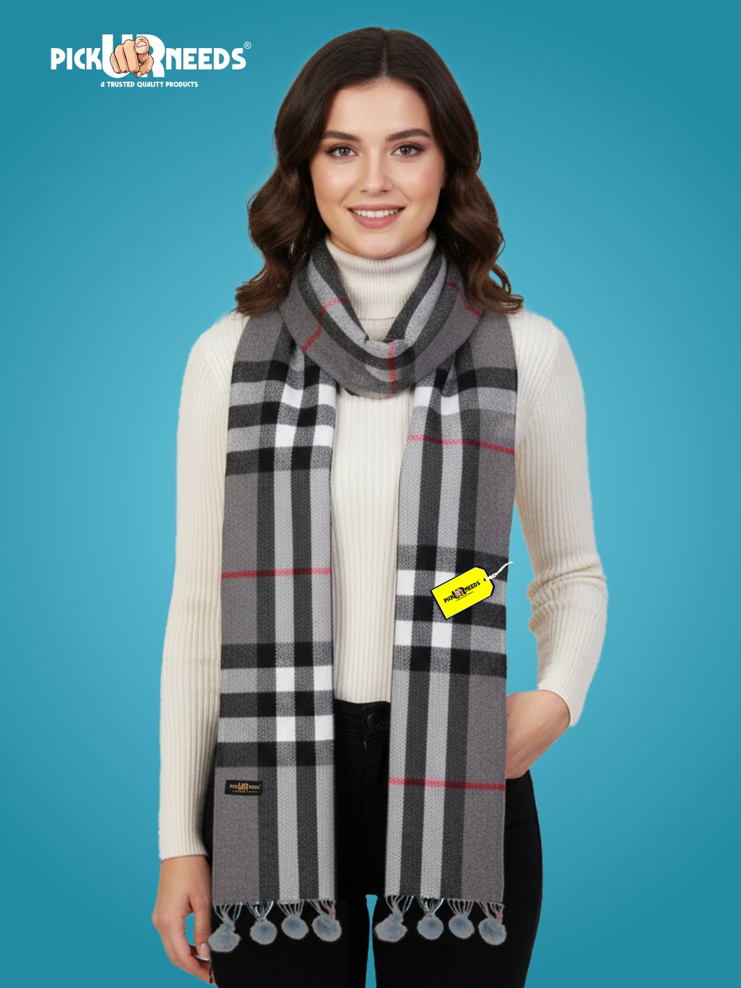 Pick Ur Needs Geometric Print Women Muffler