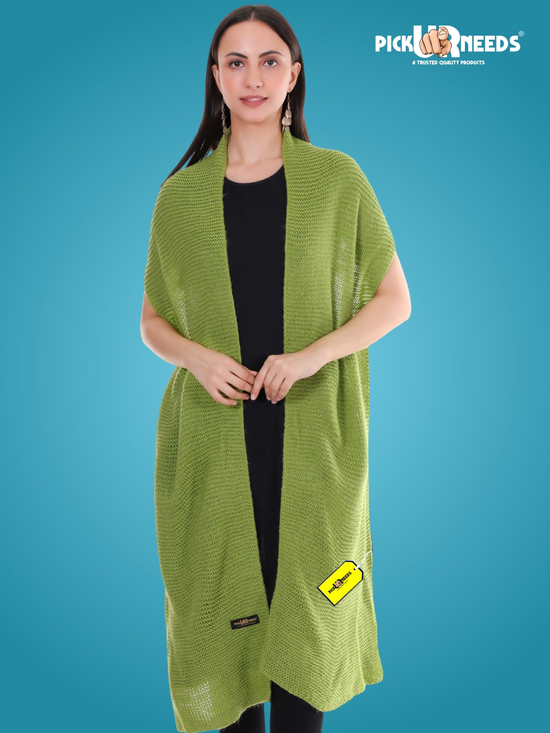 Pick Ur Needs Soft & Elegant Women’s Winter Scarf Wool Blend Knitted Muffler For Cold Weather Wrap
