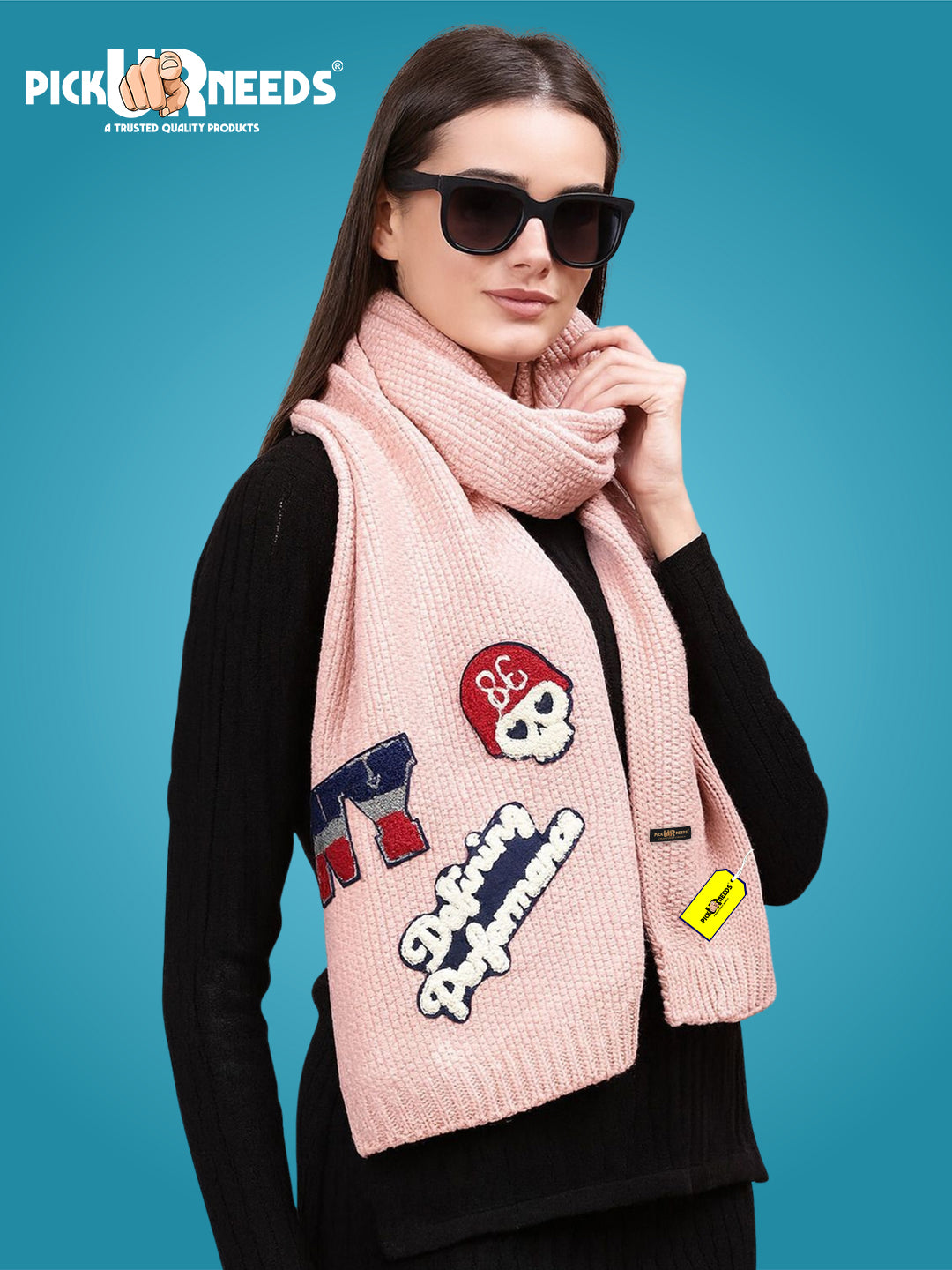 Pick Ur Needs Self Design Women Muffler
