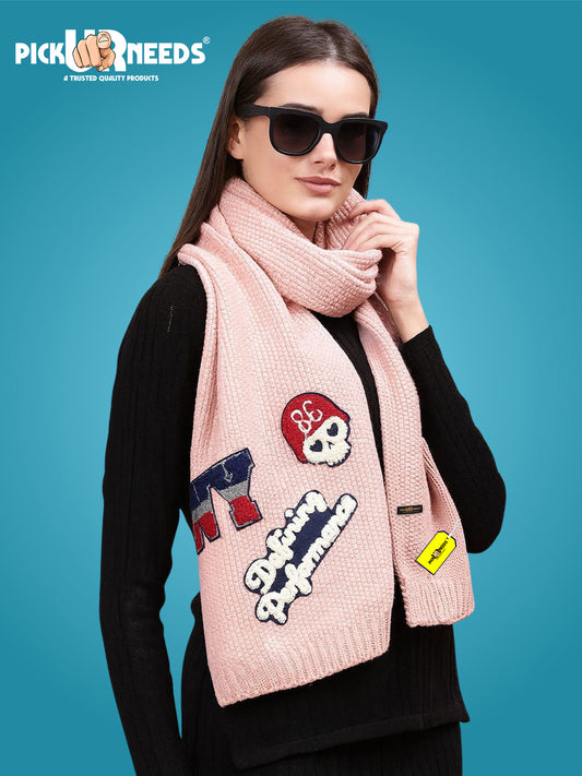 Pick Ur Needs Self Design Women Muffler
