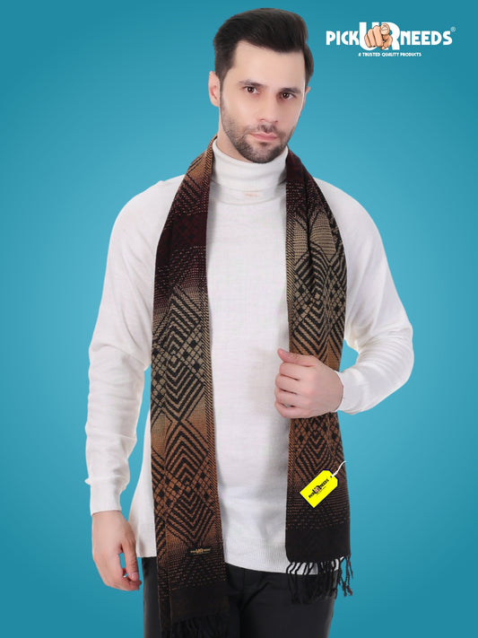 Pick Ur Needs Winter Premium Knitted Muffler for Men Stylish Warm Soft Scarf Durable Breathable Winter Neck Wrap