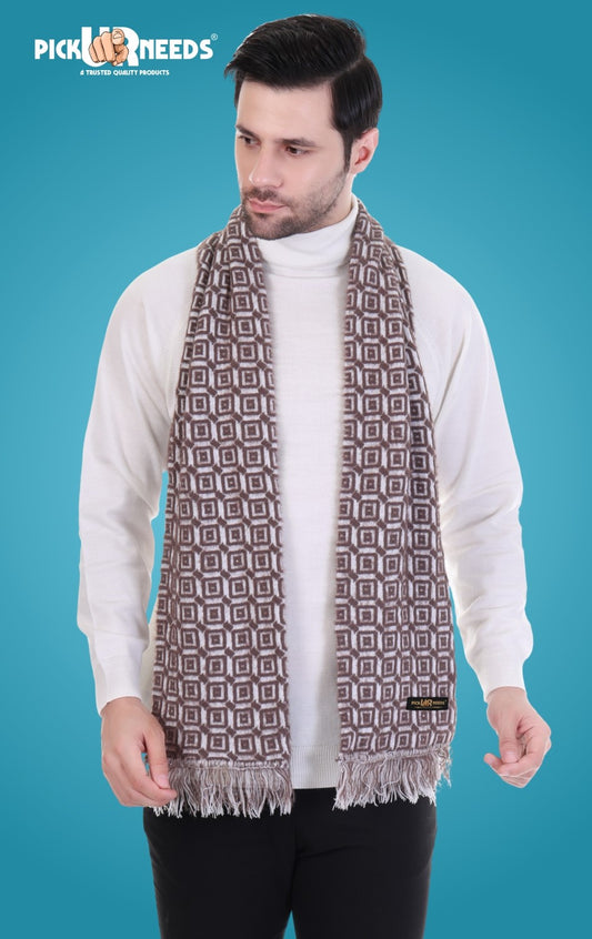Pick Ur Needs Stylish Men’s Muffler – Warm, Soft & Trendy Winter Accessory