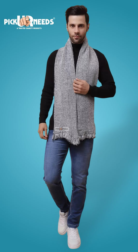 Pick Ur Needs Stylish Men’s Muffler – Warm, Soft & Trendy Winter Accessory