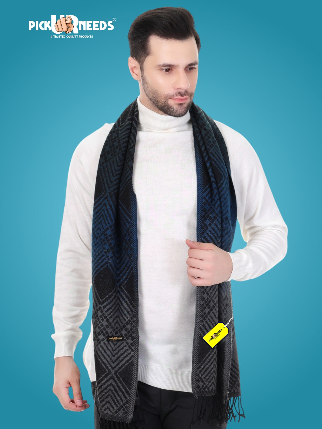Pick Ur Needs Winter Premium Knitted Muffler for Men Stylish Warm Soft Scarf Durable Breathable Winter Neck Wrap