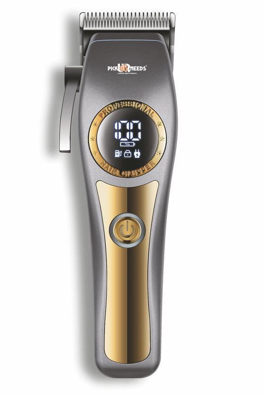 Pick Ur Needs Professional Hair Trimmer / Clipper / Shaver With 4 Adjustment Blades Child Lock Trimmer 180 min Runtime 4 Length Settings  (Grey)