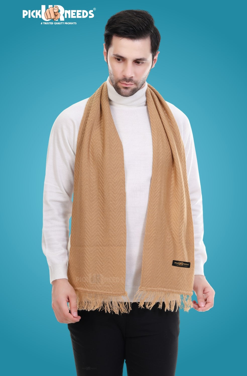 Pick Ur Needs Stylish Men’s Muffler – Warm, Soft & Trendy Winter Accessory