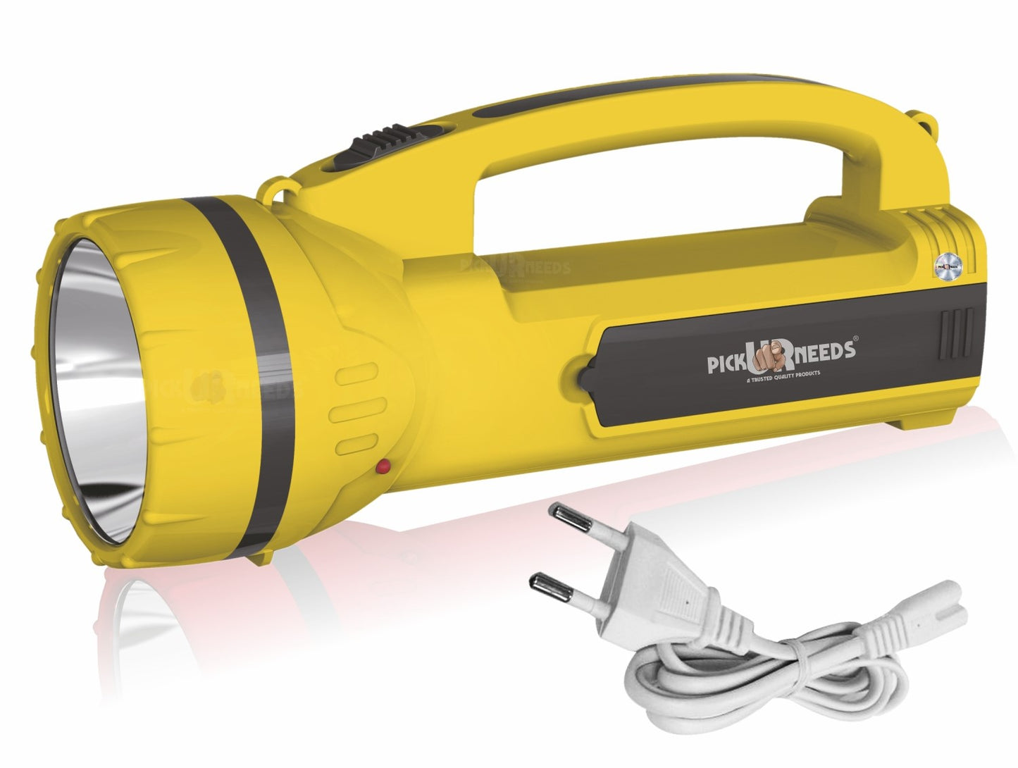 Pick Ur Needs 50W Long Range Rechargeable Search Laser with 1500mAh Battery, 18 SMD Bright 8 hrs Torch Emergency Light  (Yellow)
