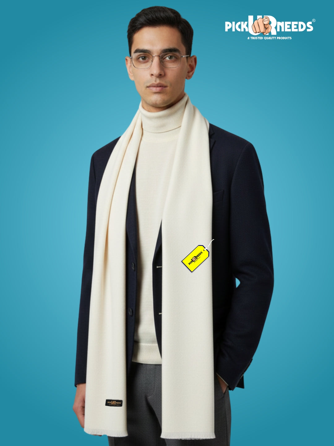 Pick Ur Needs Men’s Classic Winter Muffler Ultra-Soft Woolen Scarf with Premium Finish for Formal & Casual Outfits