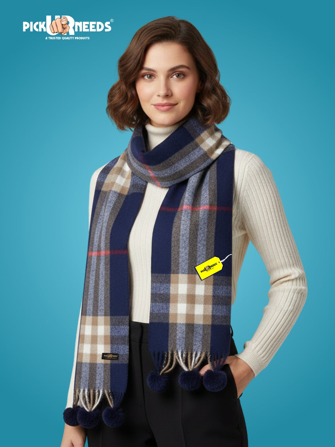 Pick Ur Needs Geometric Print Women Muffler