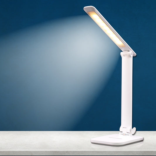 Pick Ur Needs Rechargeable Study table lamp Foldable With Touch Sensor Lithium Battery Dual Power Backup Study Lamp (42 cm, White)