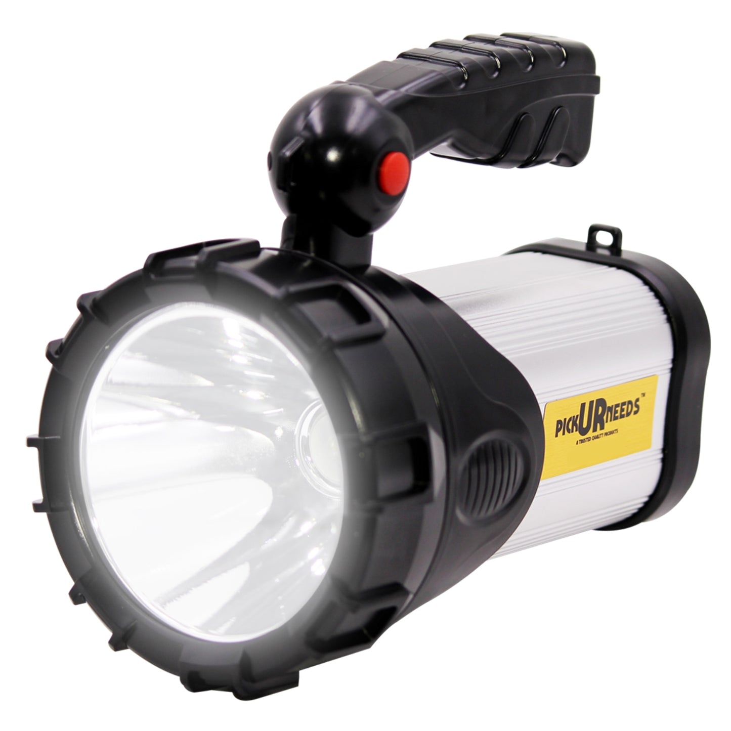 Pick Ur Needs 250W Kissan Long Range Rechargeable Emergency Search Torch | High Power LED Spotlight | 4500mAh Lithium Battery | Handheld Torch with Charger