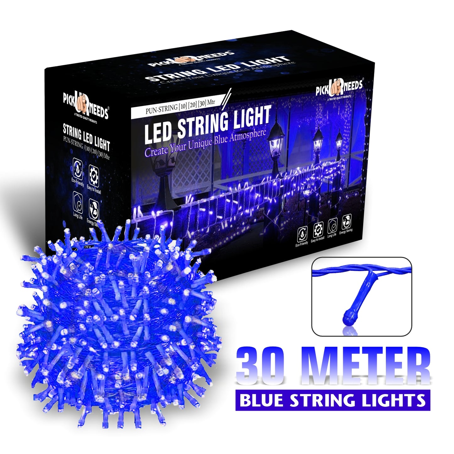 Pick Ur Needs 74 LEDs 30 m Red Flickering String Rice Lights