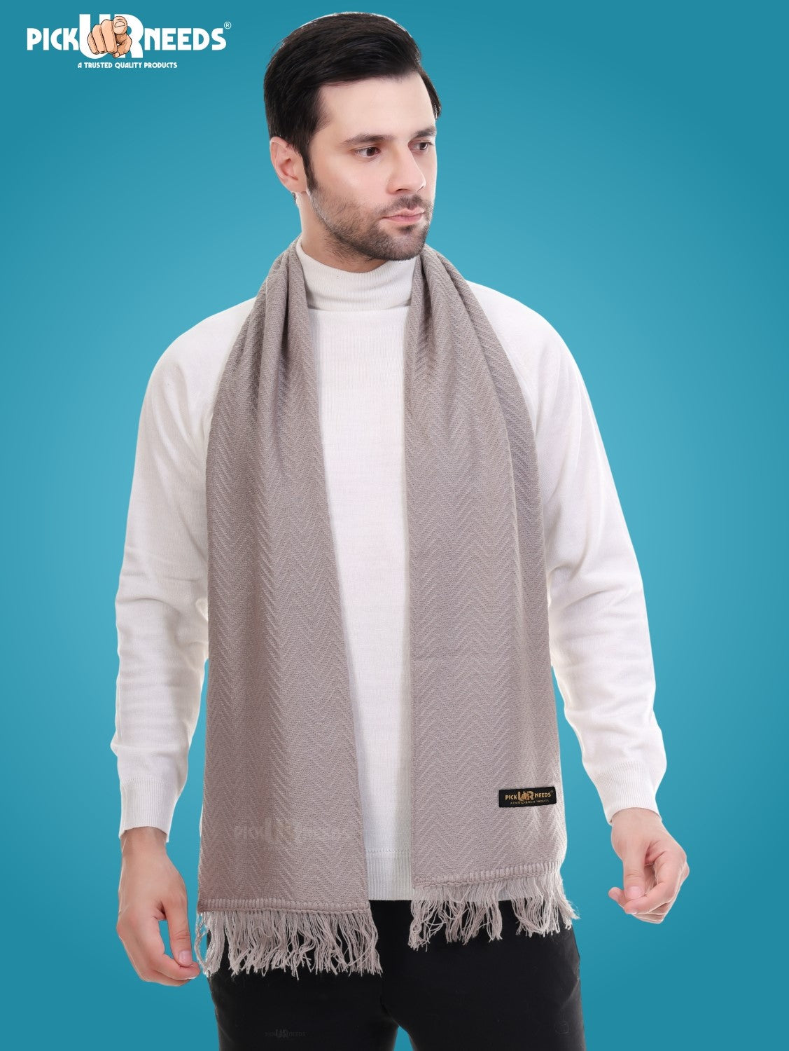 Pick Ur Needs Stylish Men’s Muffler – Warm, Soft & Trendy Winter Accessory