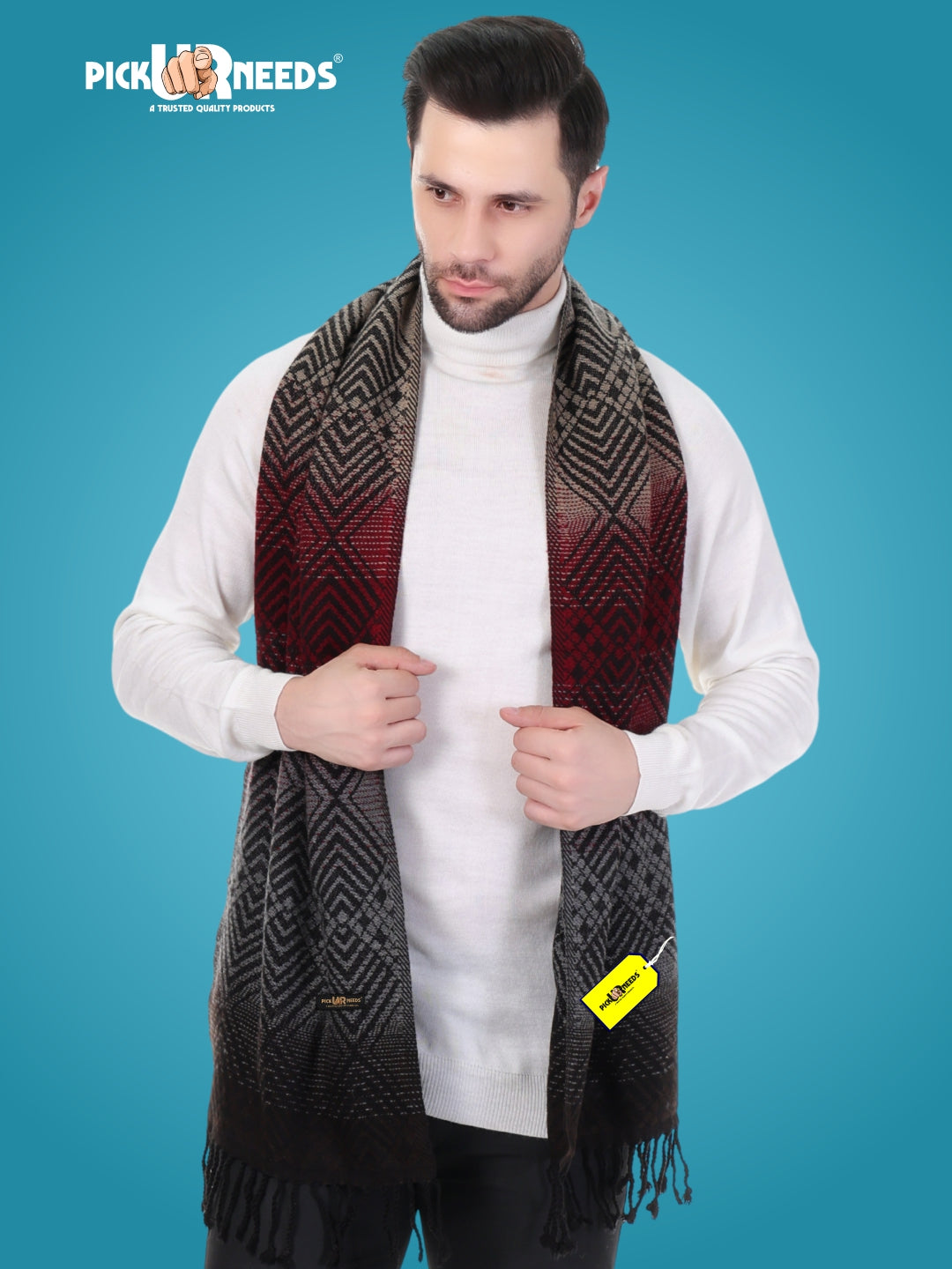 Pick Ur Needs Winter Premium Knitted Muffler for Men Stylish Warm Soft Scarf Durable Breathable Winter Neck Wrap