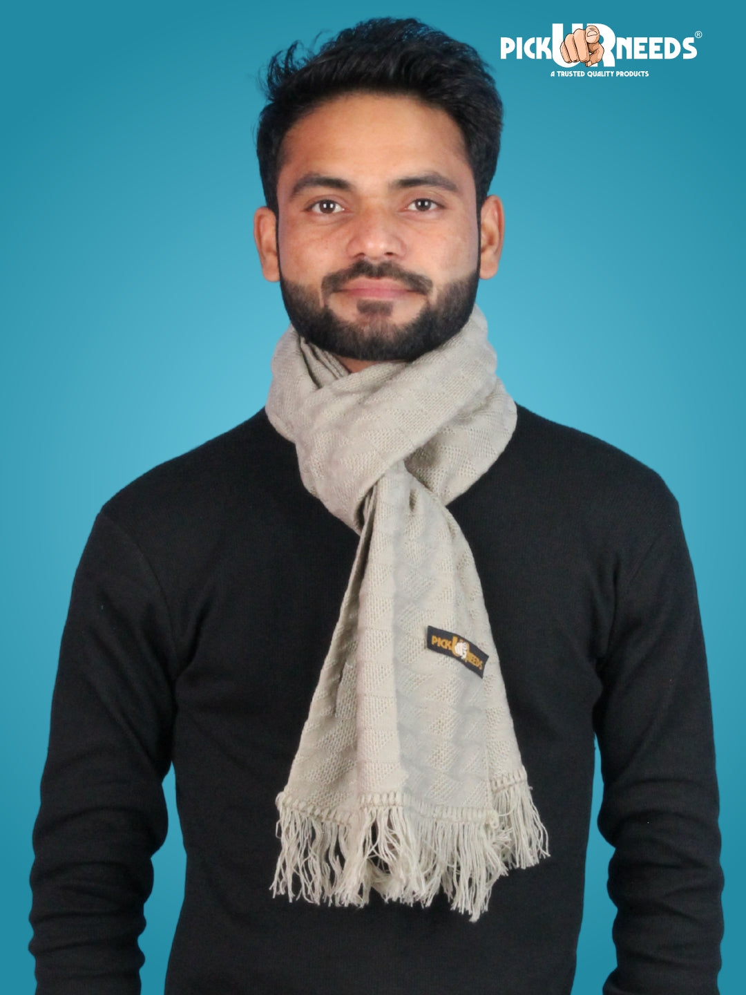Pick Ur Needs Men’s Winter Muffler Soft Warm Woolen Scarf for Men Stylish Muffler for Office, Casual & Travel