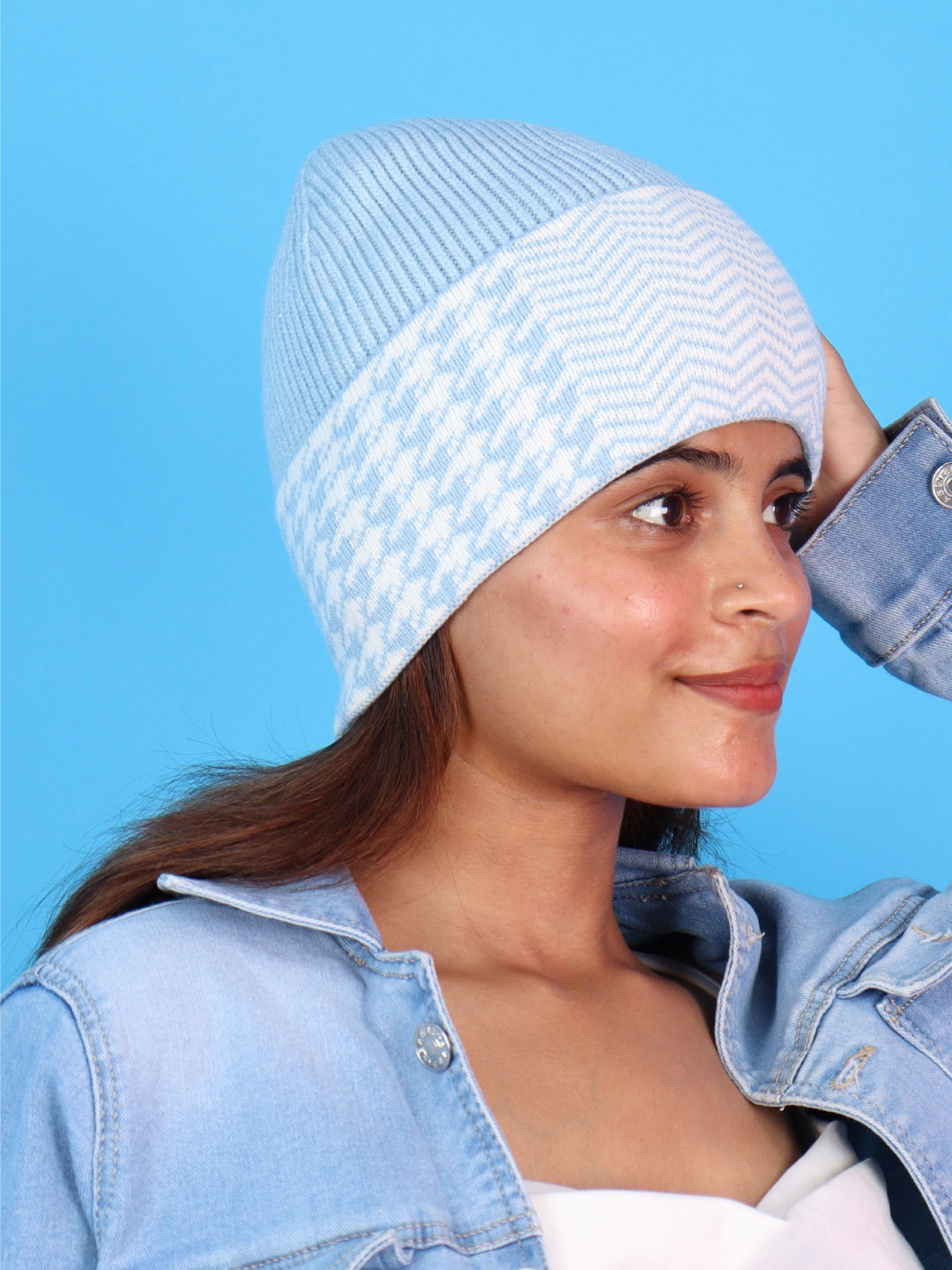 Pick Ur Needs Winter Cuff Beanie Cap – Double-Layered Warm Winter Hat