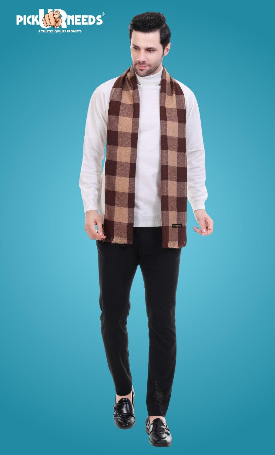 Pick Ur Needs Stylish Men’s Muffler – Warm, Soft & Trendy Winter Accessory