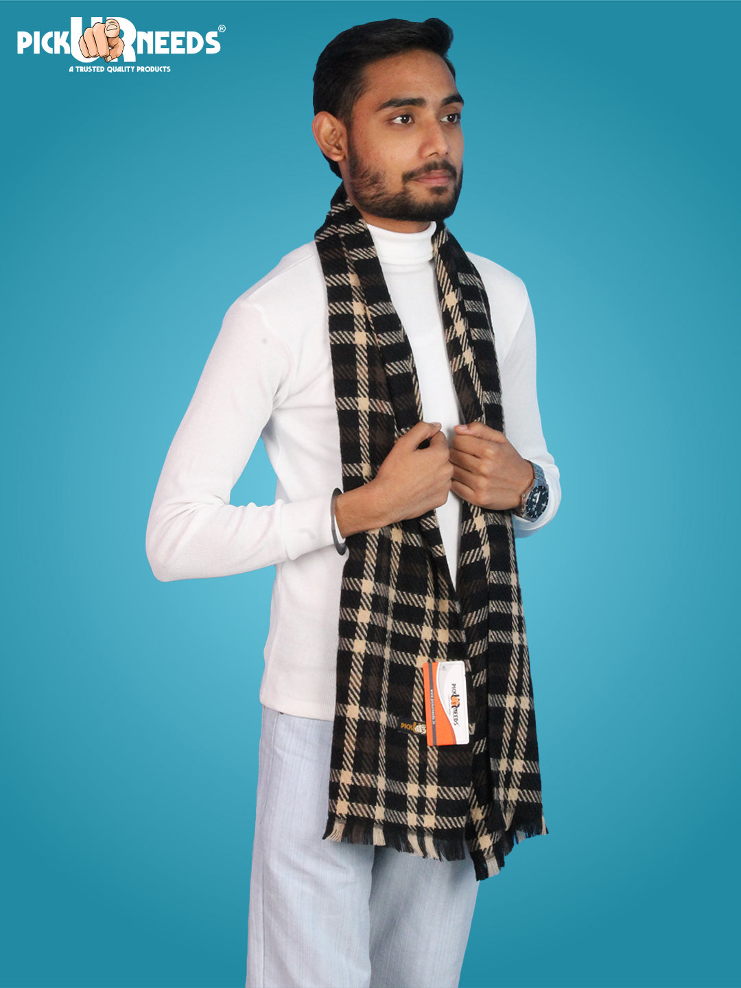 Pick Ur Needs Checkered Men Muffler