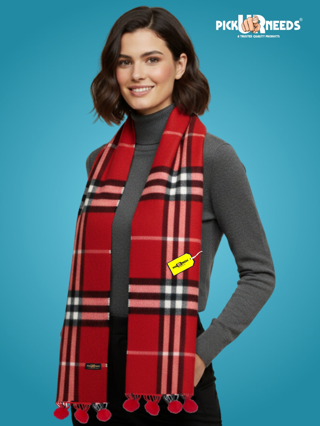 Pick Ur Needs Geometric Print Women Muffler
