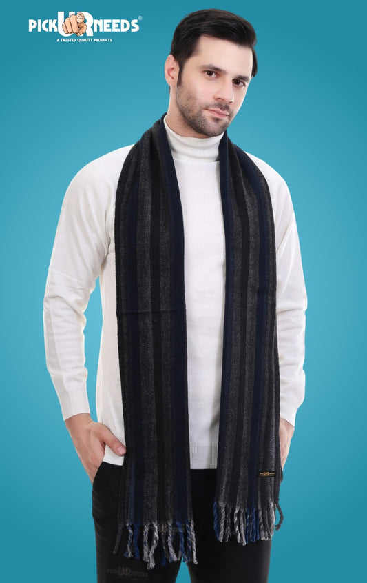 Pick Ur Needs Stylish Men’s Muffler – Warm, Soft & Trendy Winter Accessory