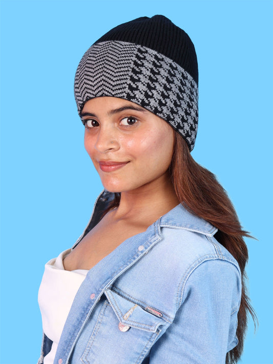Pick Ur Needs Winter Cuff Beanie Cap – Double-Layered Warm Winter Hat