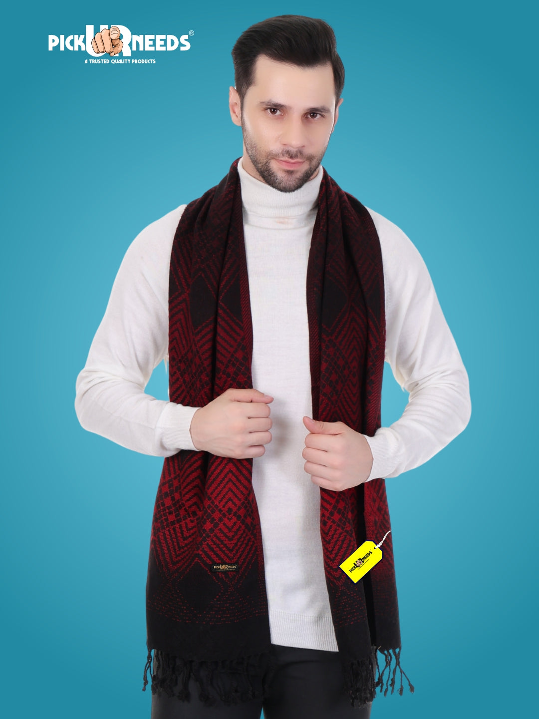 Pick Ur Needs Winter Premium Knitted Muffler for Men Stylish Warm Soft Scarf Durable Breathable Winter Neck Wrap