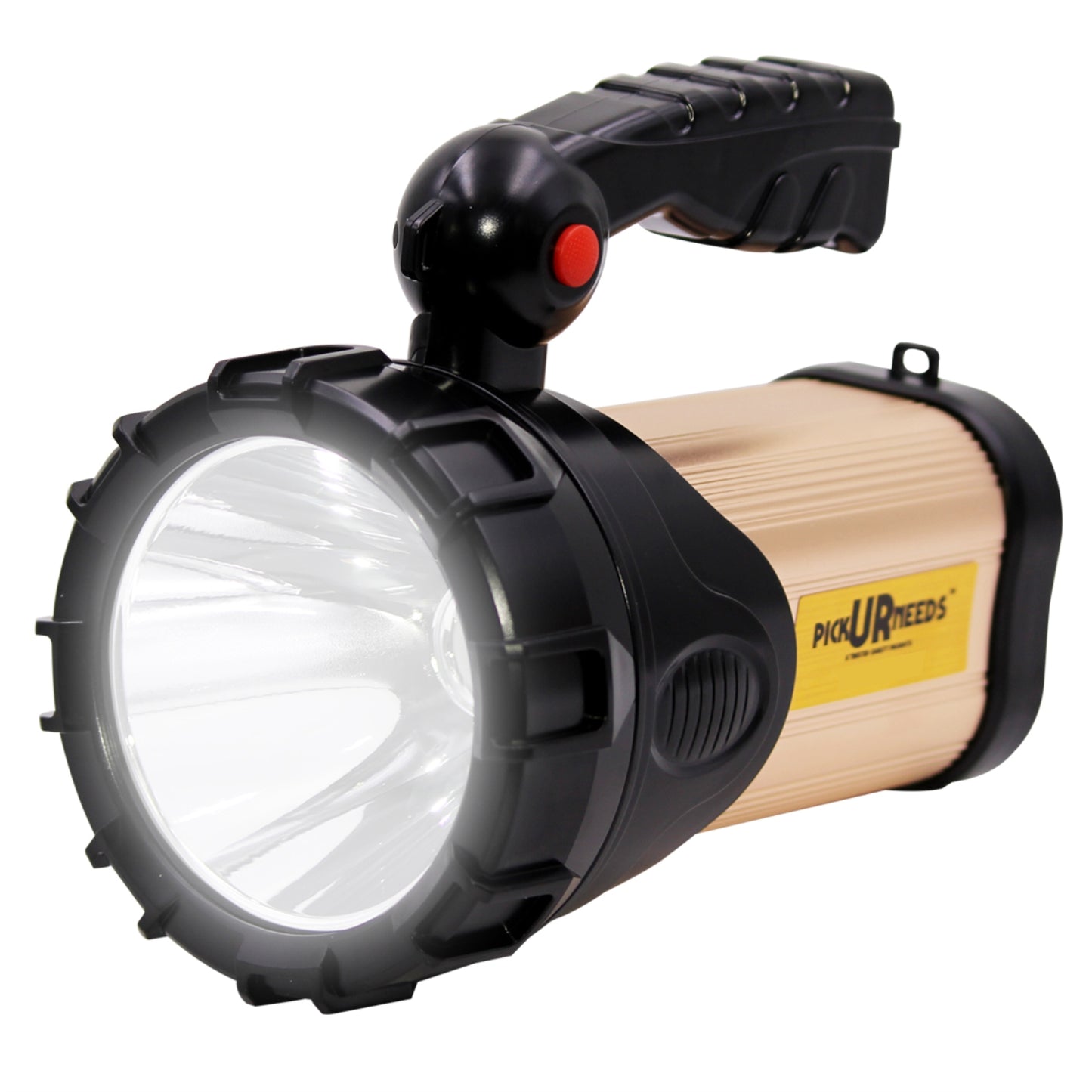 Pick Ur Needs 250W Kissan Long Range Rechargeable Emergency Search Torch | High Power LED Spotlight | 4500mAh Lithium Battery | Handheld Torch with Charger